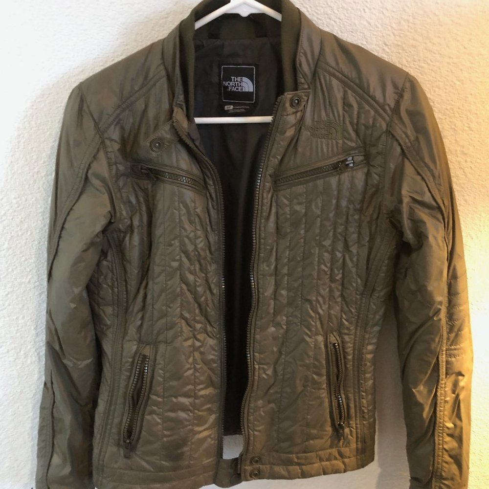 North Face Bomber Jacket - Olive - Small